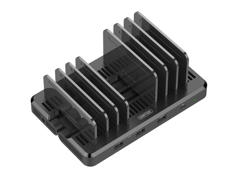 Unitek Stacja 120W (6x USB-A, USB-C PD 60W, 1x QC 3.0)